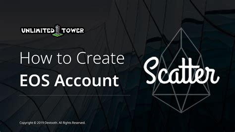 Create EOS Account via Scatter / Play Gacha .